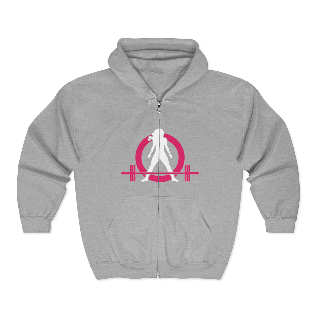Unisex Heavy Blend™ Full Zip Hooded Sweatshirt – Classic Dark Logo 🖤