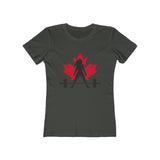 Women's The Boyfriend Tee - Canada Dark Logo - Plain Back