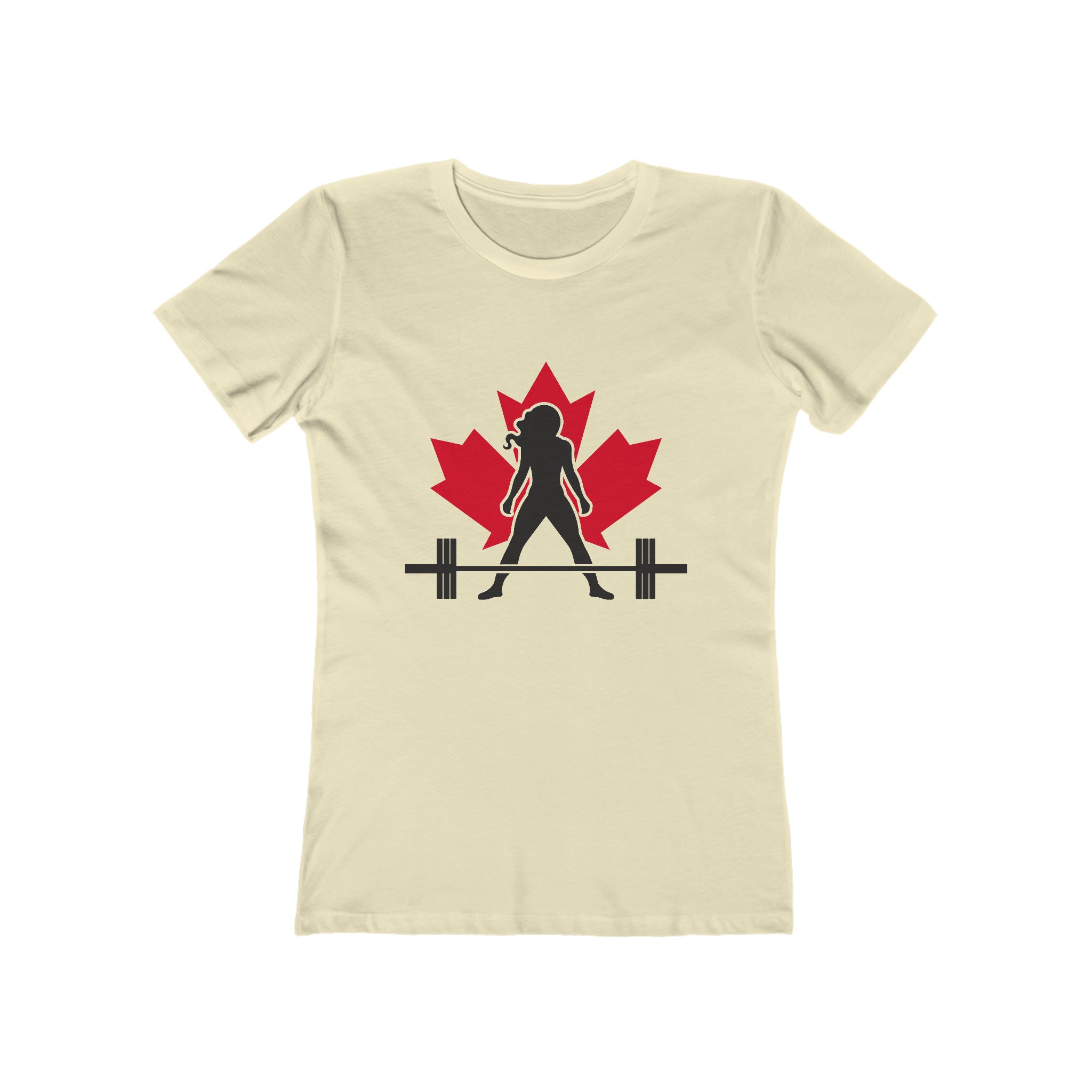 Women's The Boyfriend Tee - Canada Dark Logo - Plain Back