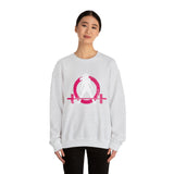 Distressed Logo - Unisex Heavy Blend™ Crewneck Sweatshirt - Inverted Color Logo