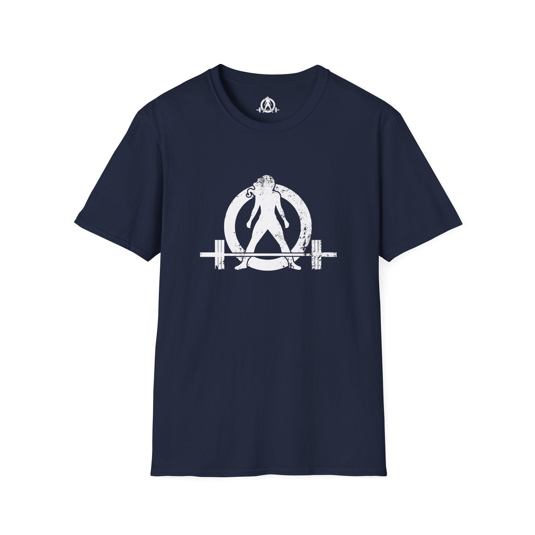 WWLW White Distressed Unisex Softstyle T-Shirt - White Distressed Logo - Plain Back