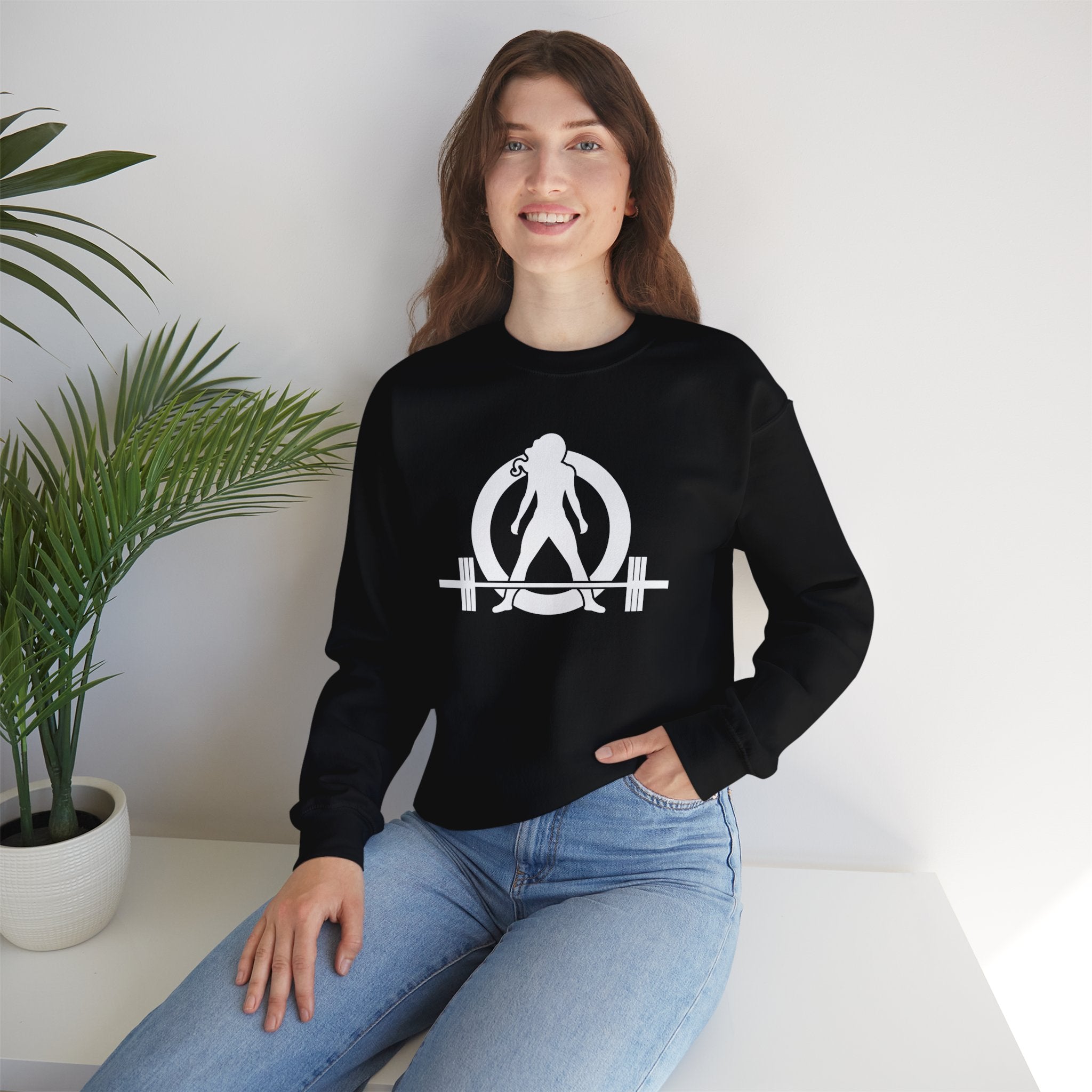 Iron Sharpens Iron - Unisex Heavy Blend™ Crewneck Sweatshirt - Front White Logo - Print on Front & Back