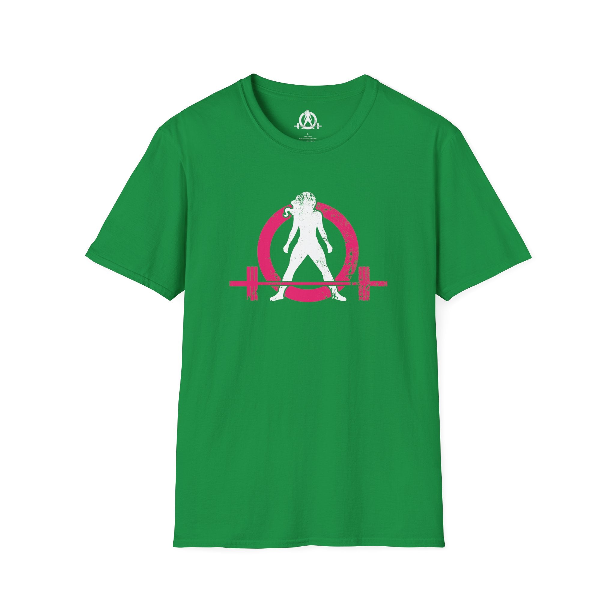Unisex Softstyle T-Shirt - Color Distressed Logo - Plain Back