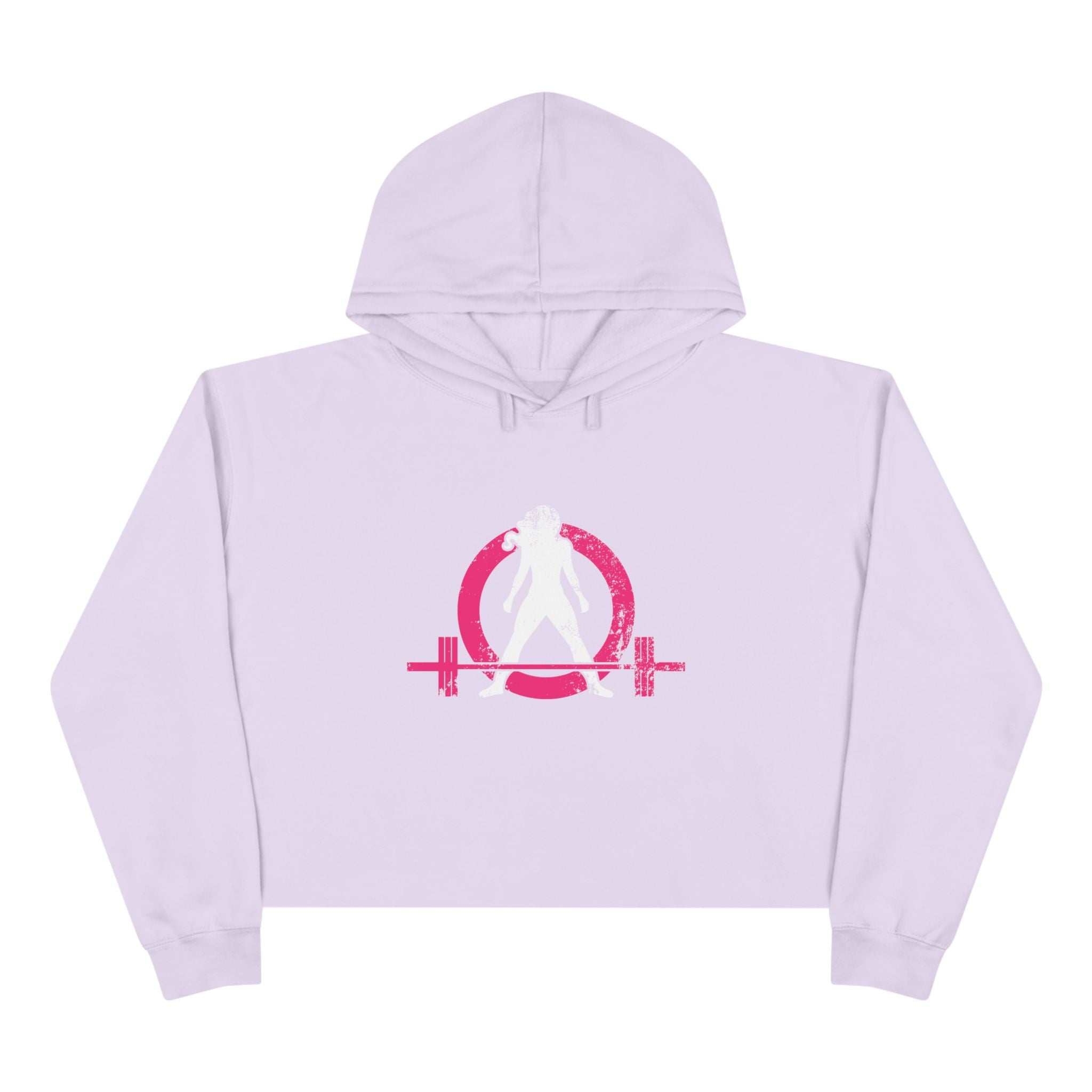 Empowered Crop Hoodie – For Strong Women Who Lift - Classic Logo