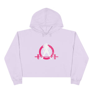 Empowered Crop Hoodie – For Strong Women Who Lift - Classic Logo