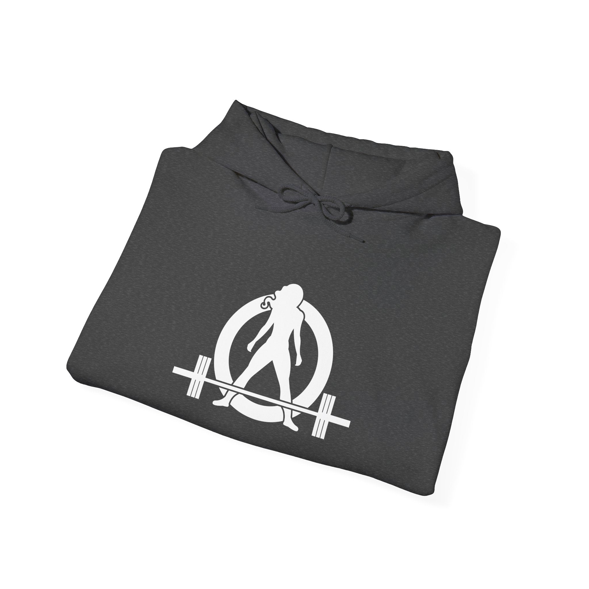 Kick Your Ass - Classic Logo White - Unisex Heavy Blend Hooded Sweatshirt (BEST SELLER)