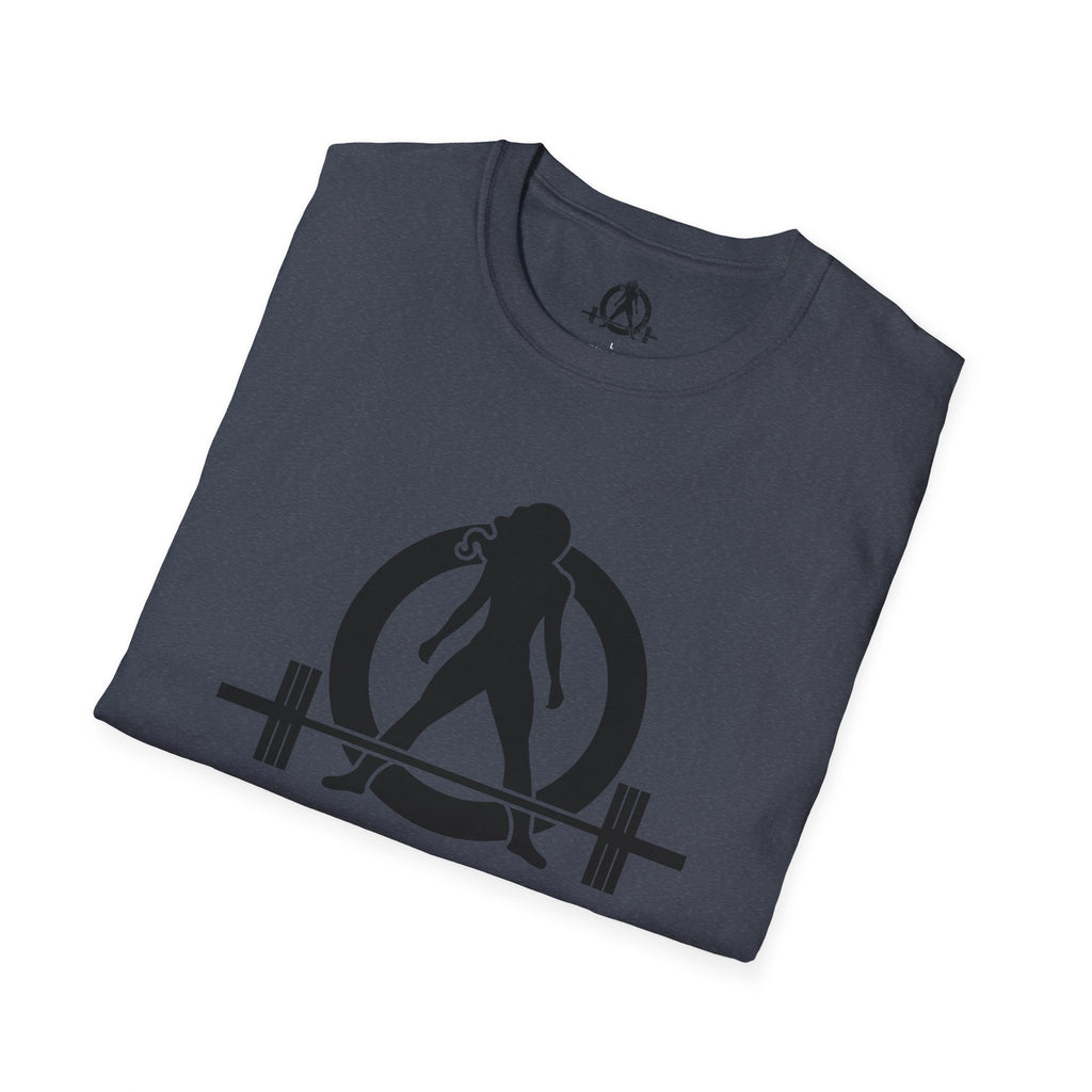Iron Sharpens Iron - Unisex Softstyle T-Shirt - Black Logo Front & Back