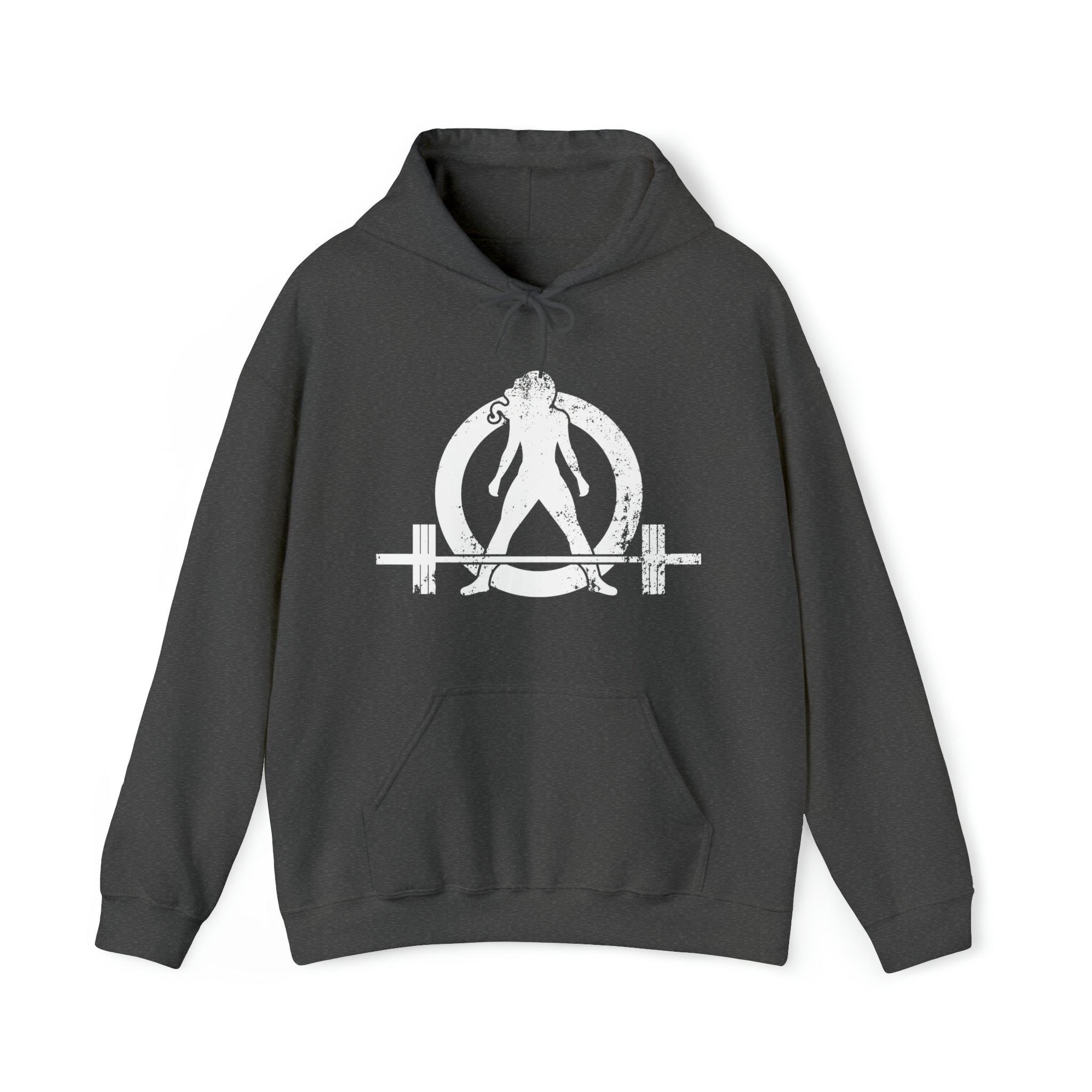 Strong Is Beautiful - Unisex Heavy Blend Hooded Sweatshirt - Distressed White Logo -  (BEST SELLER)