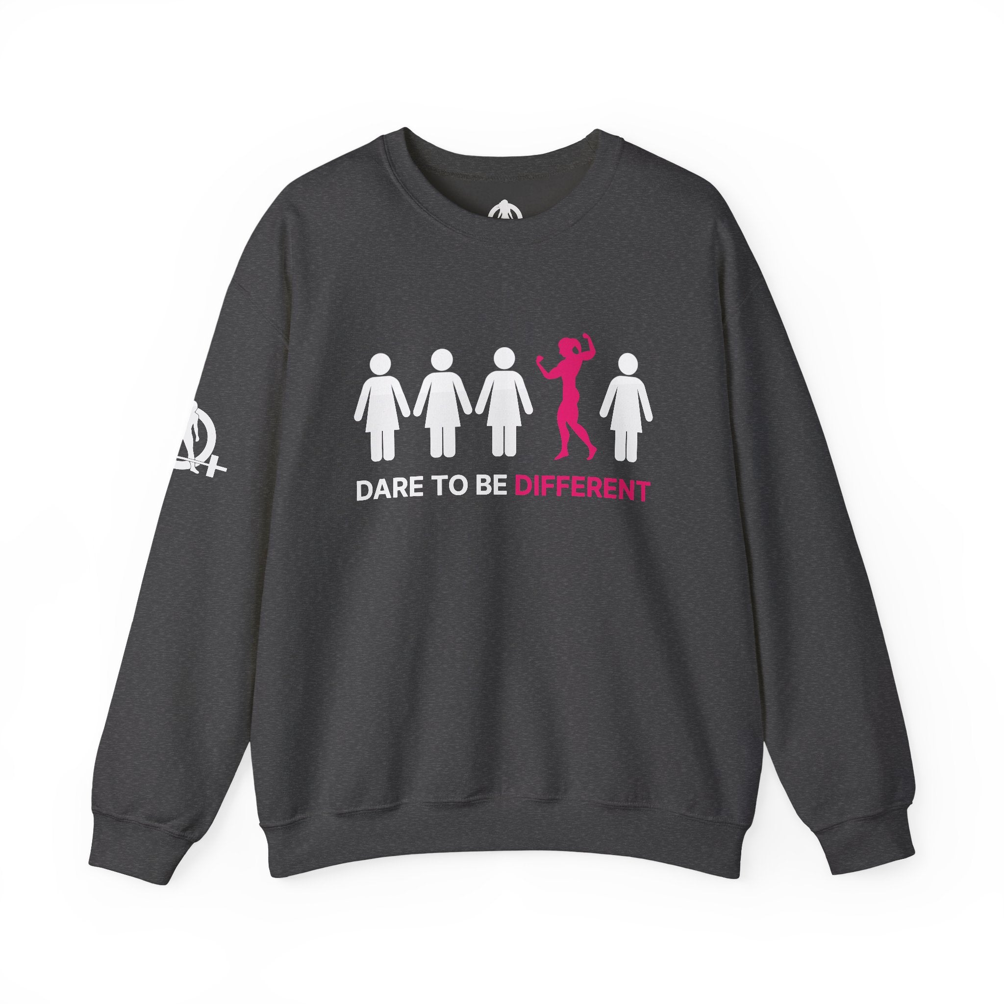 Dare To Be Different - Flex - Unisex Heavy Blend™ Crewneck Sweatshirt - Front  Logo