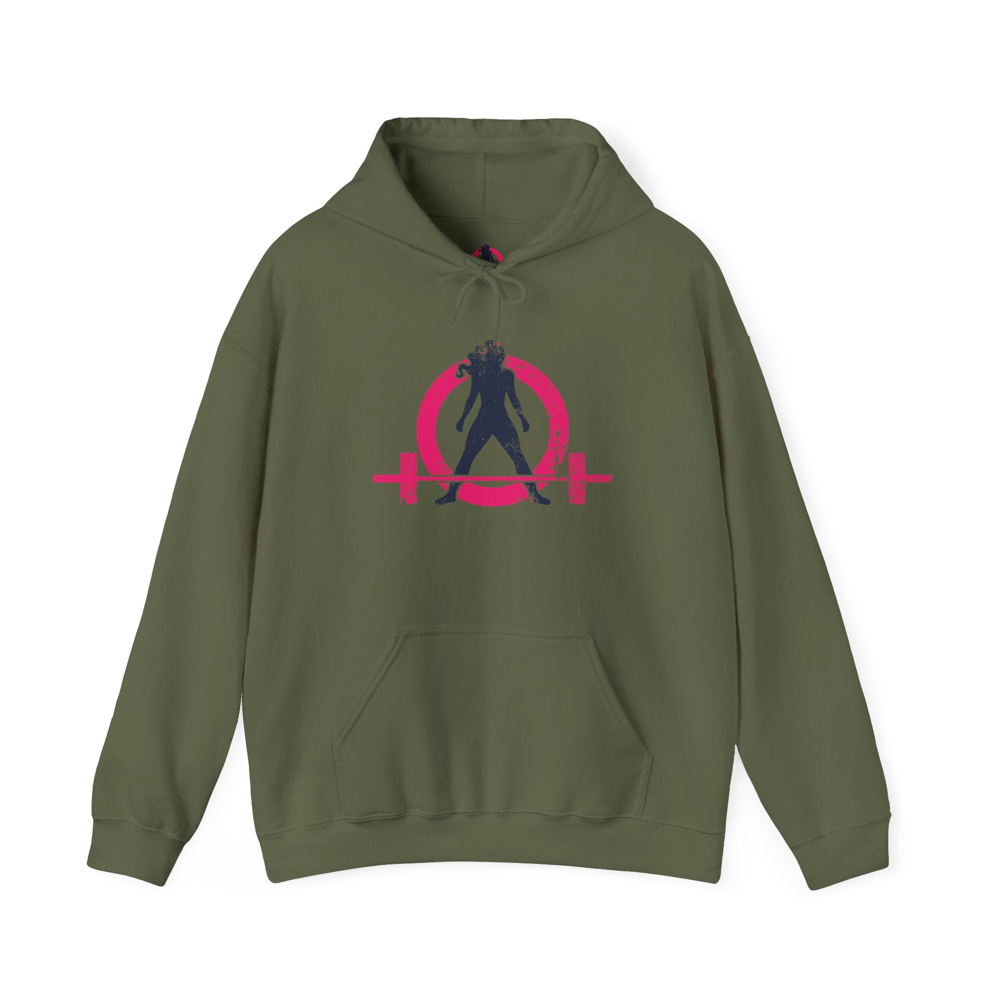 Distressed Logo - Unisex Heavy Blend Hooded Sweatshirt - Inverted Logo  (BEST SELLER)