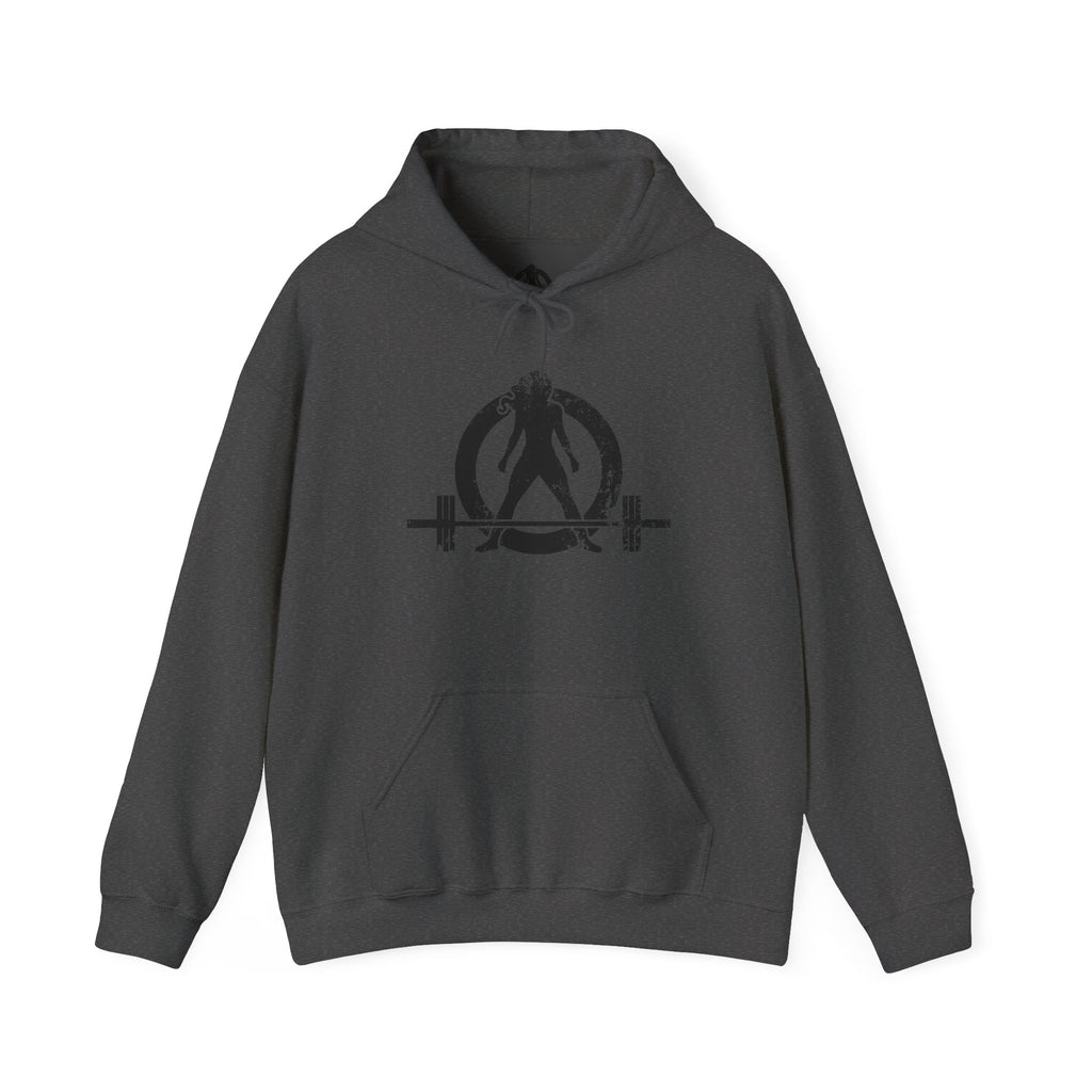 WWLW “Squat • Bench • Deadlift • Repeat” Hoodie - Black Logo Back