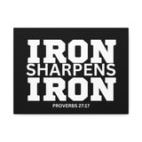 Iron Sharpens Iron - Inspirational Wall Art - Canvas Print