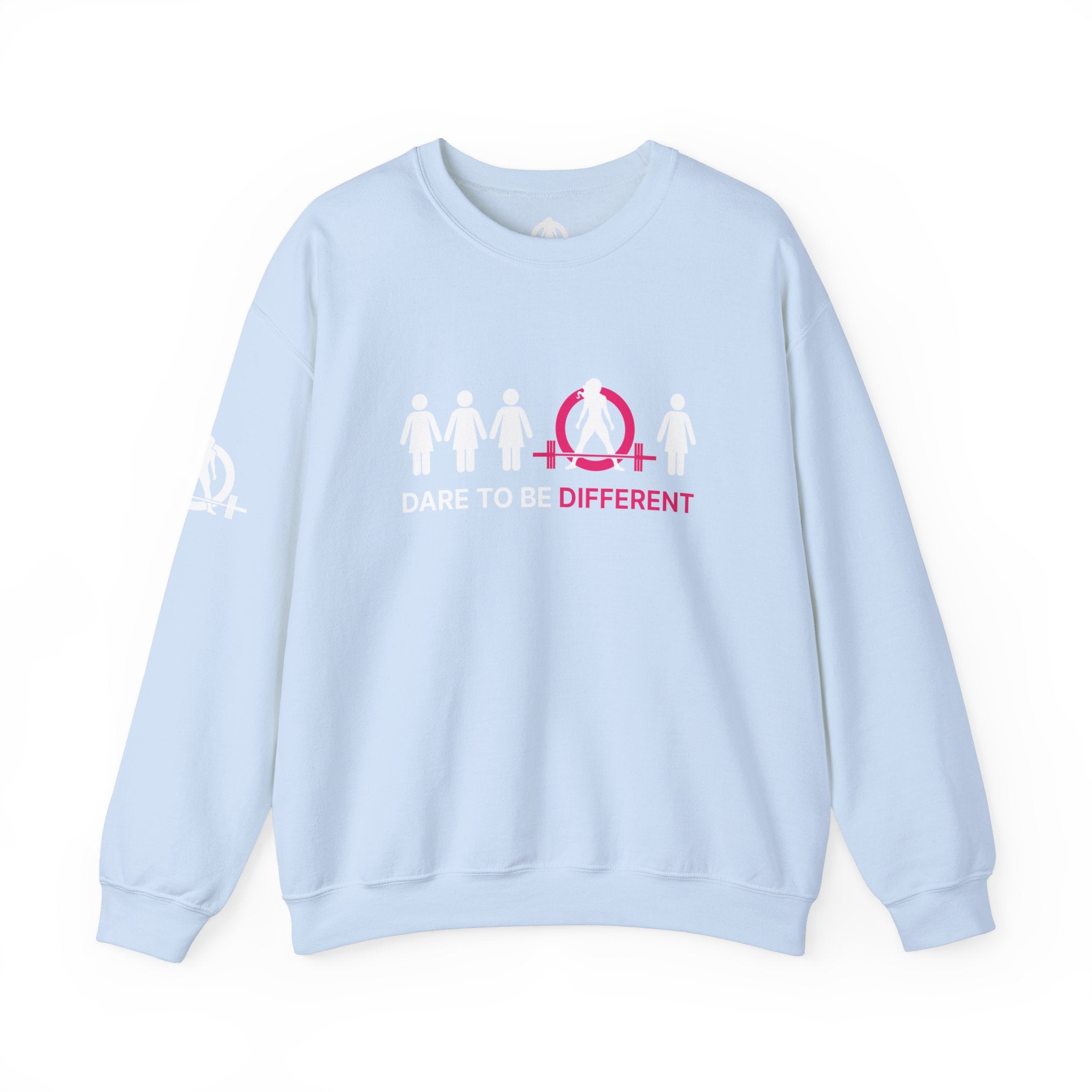 Dare To Be Different - Deadlift - Unisex Heavy Blend™ Crewneck Sweatshirt - Front  Logo