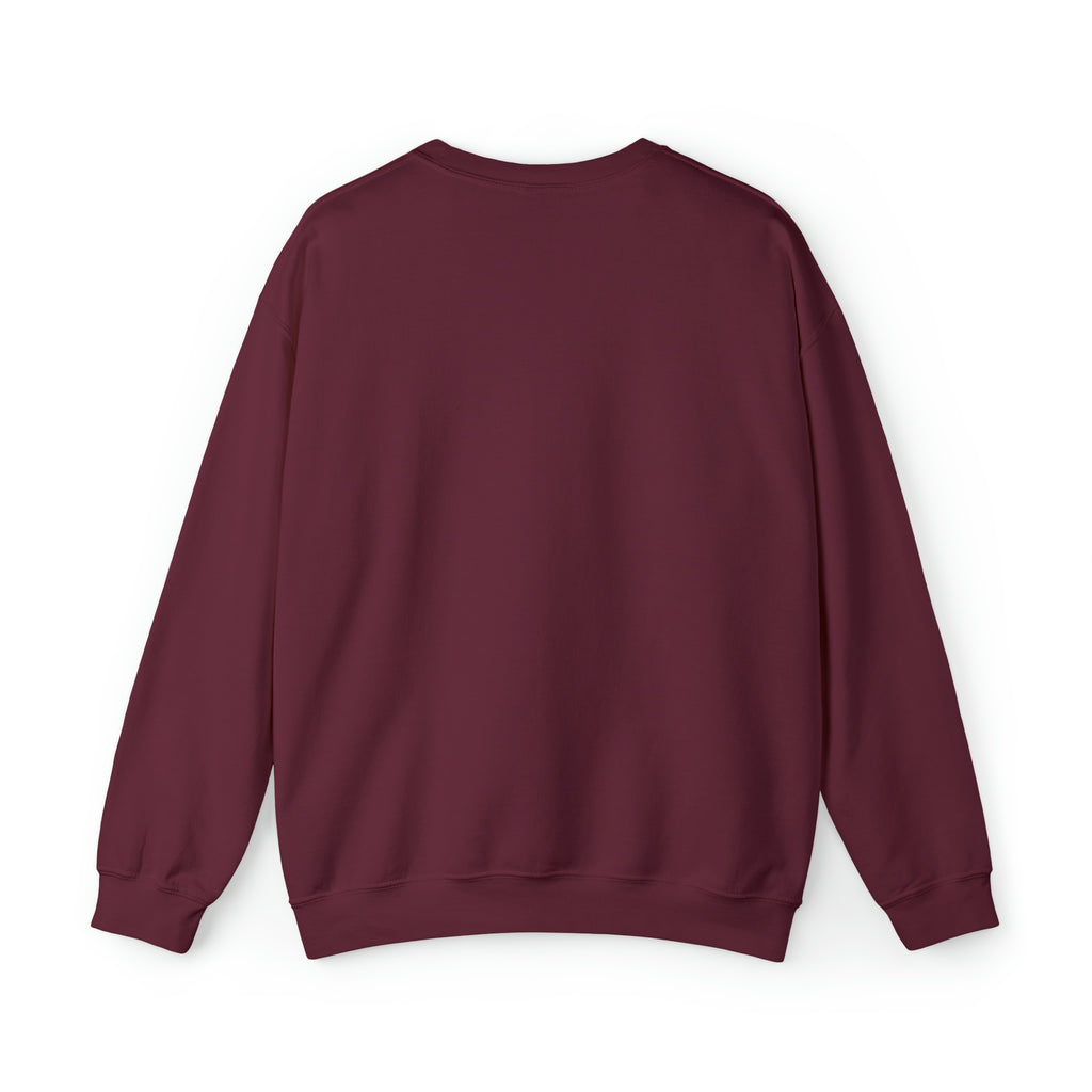 Unisex Heavy Blend™ Crewneck Sweatshirt - Distressed Logo - Plain Back