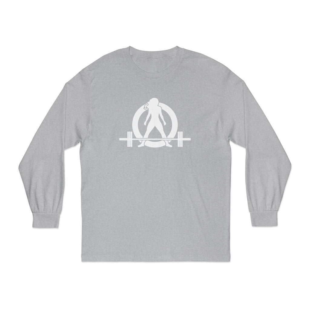 Goal Weight Strong AF - Unisex Classic Long Sleeve T-Shirt - White Print on Front & Back