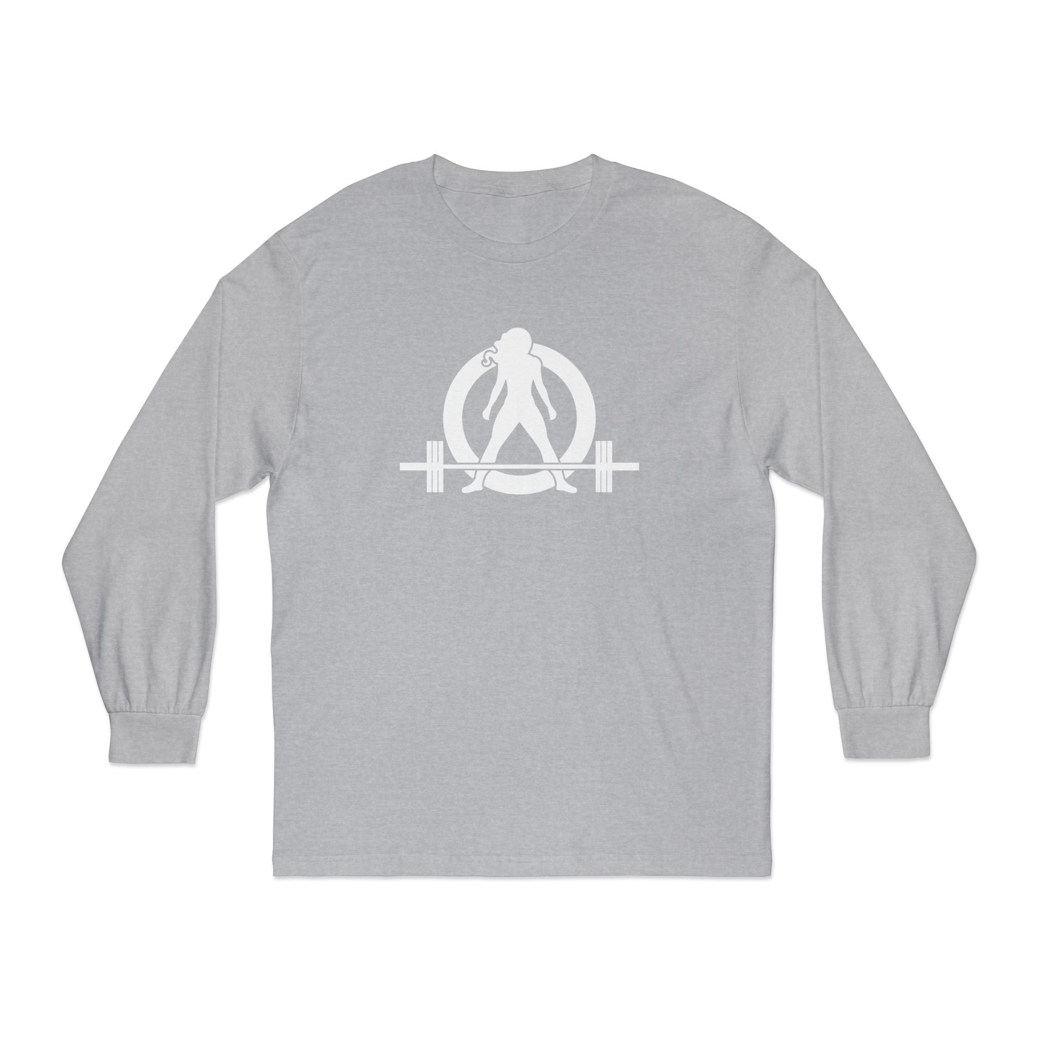 Goal Weight Strong AF - Unisex Classic Long Sleeve T-Shirt - White Print on Front & Back