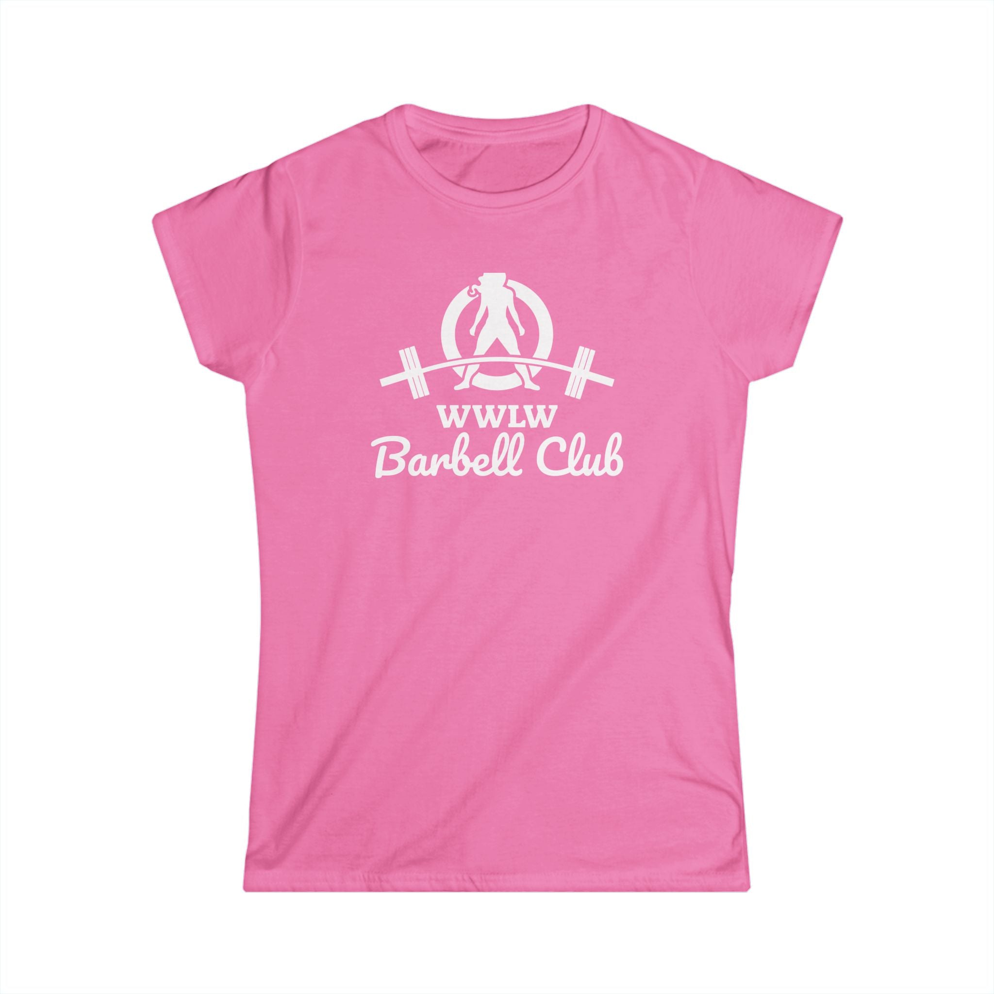 Barbell Club - Women's Softstyle Tee - White Logo