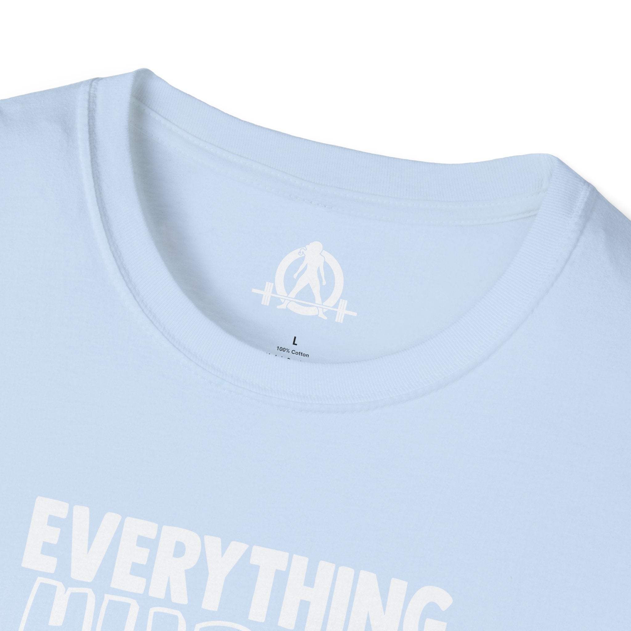 Everything Hurts & I'm Hungry  - Unisex Softstyle T-Shirt - Print on Front Plain Back