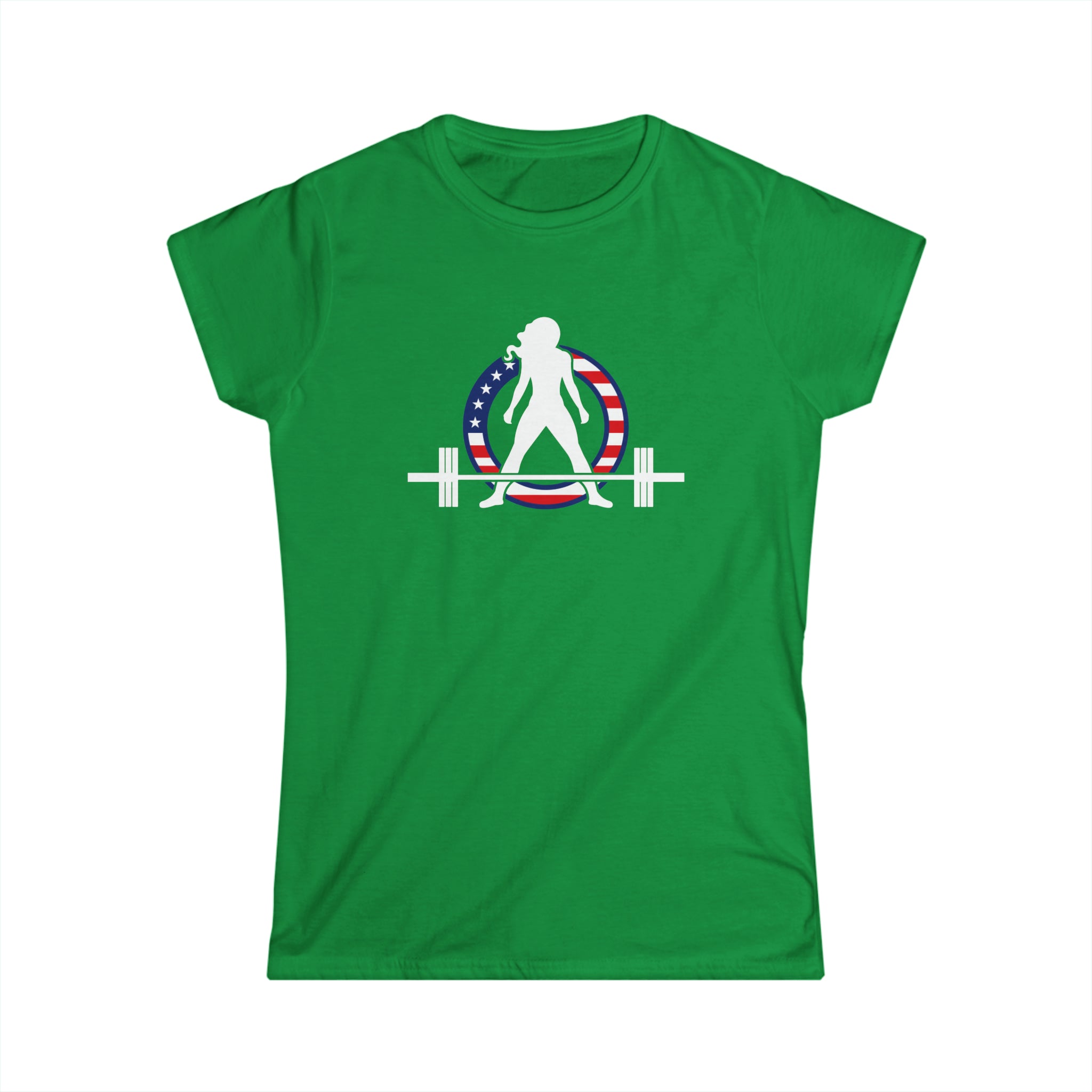 USA - Women's Softstyle Tee -  Color Dark Logo
