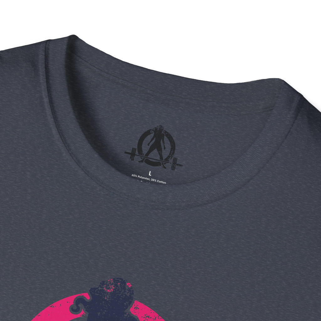 Unisex Softstyle T-Shirt - Inverted Color Distressed Logo - Plain Back (BEST SELLER)