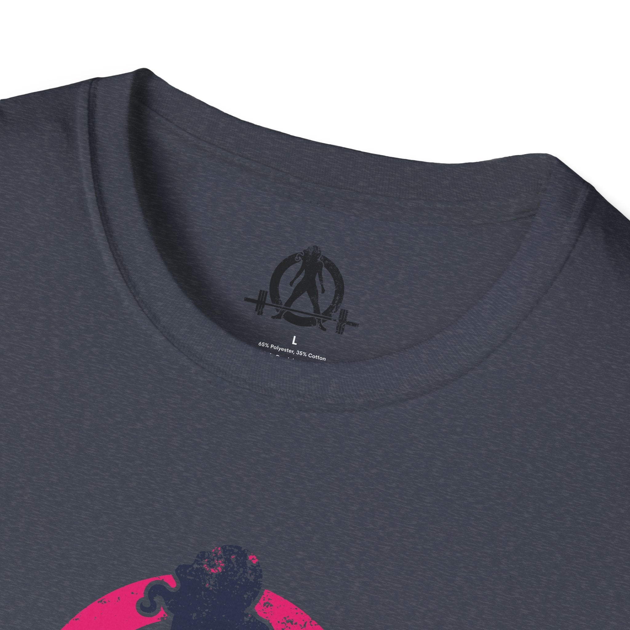 Unisex Softstyle T-Shirt - Inverted Color Distressed Logo - Plain Back (BEST SELLER)