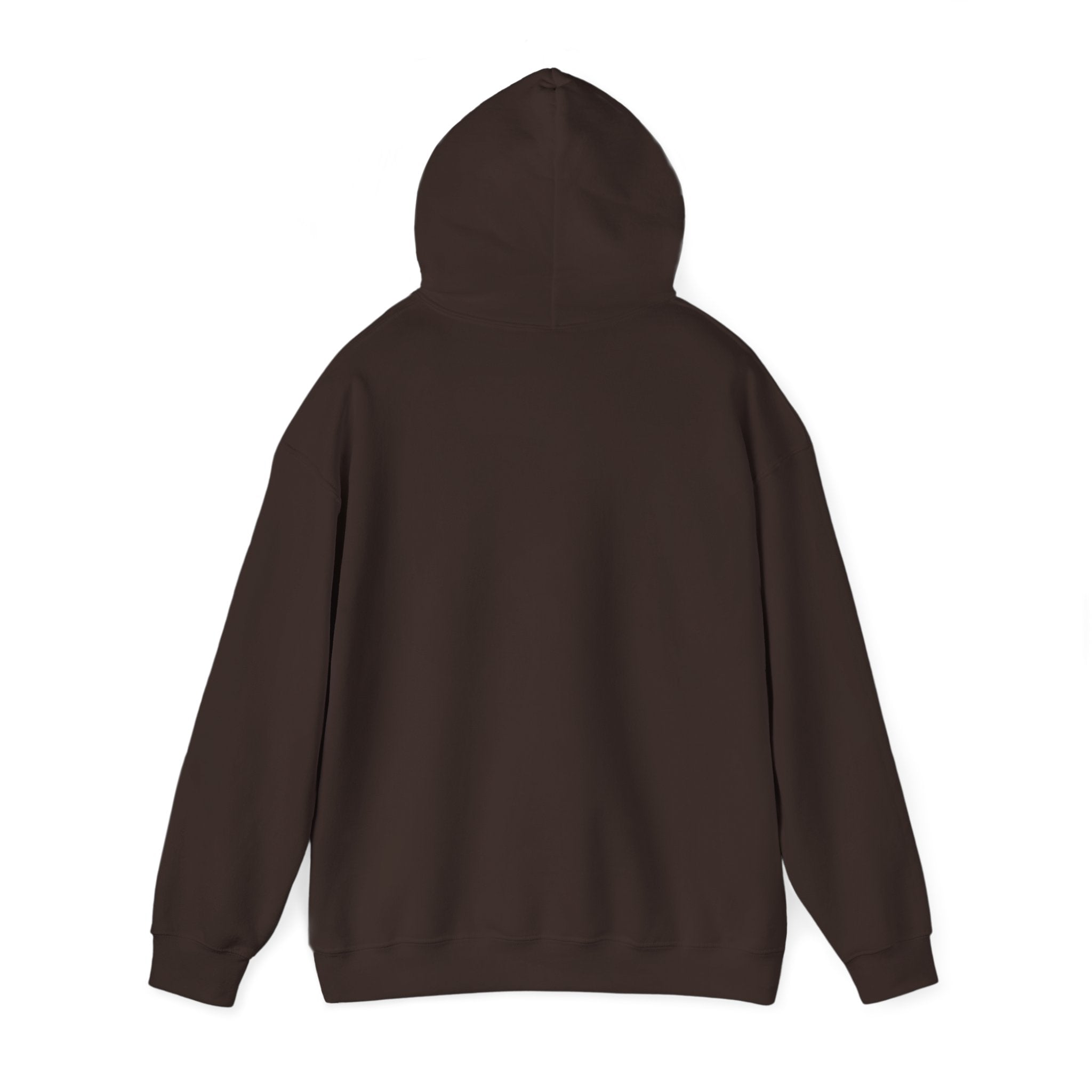 Unisex Heavy Blend Hooded Sweatshirt - Distressed White Logo - Plain Back (BEST SELLER)