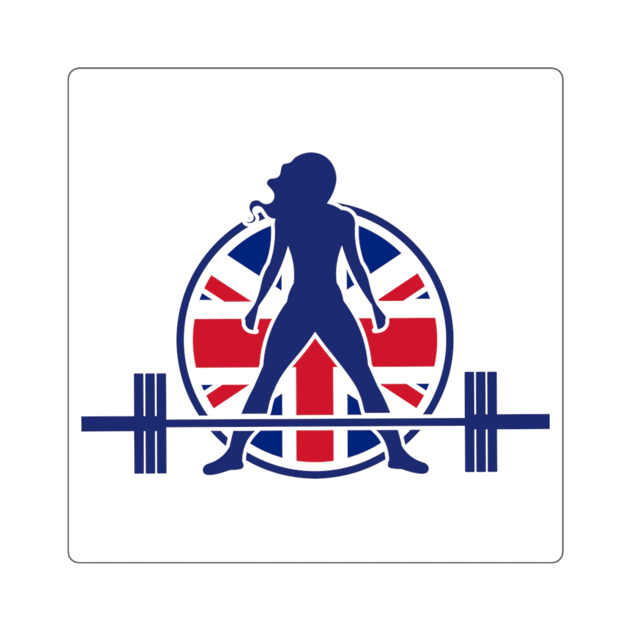 Square Stickers - UK Logo - Classic Dark