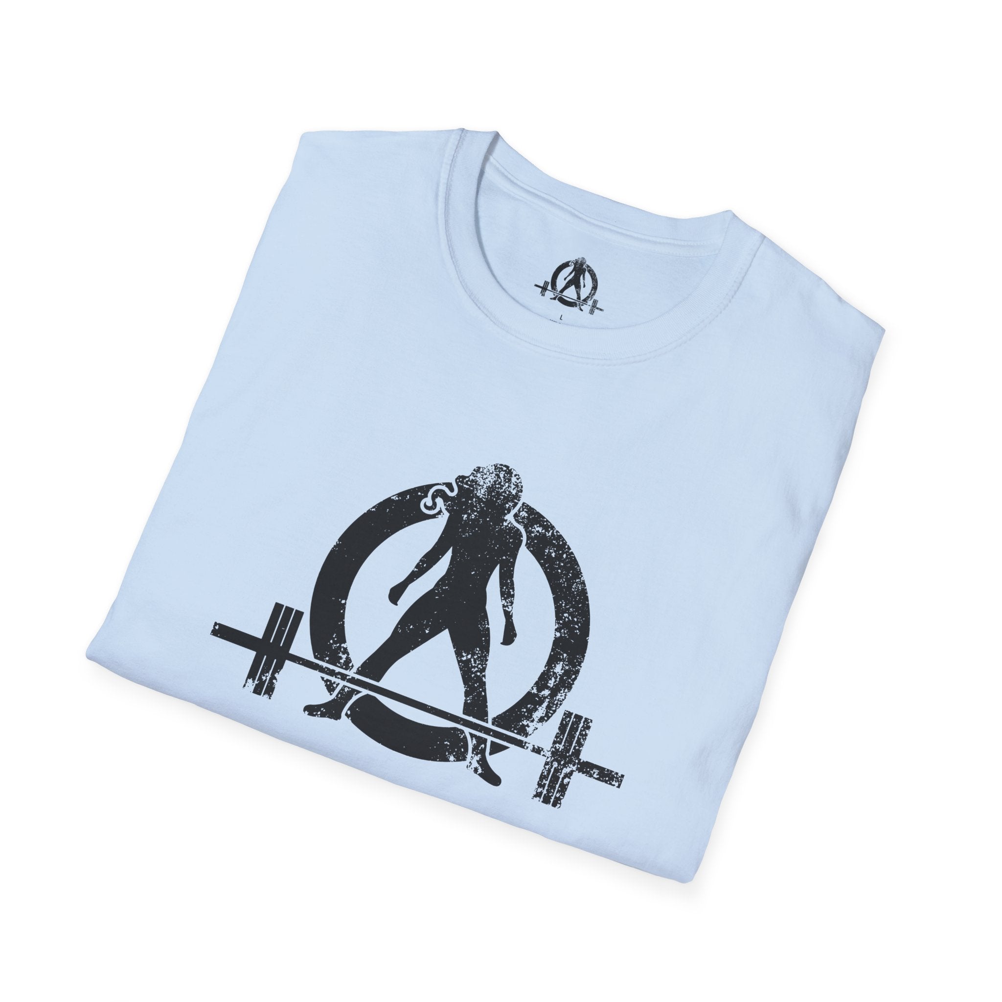 Unisex Softstyle T-Shirt - Black Distressed Logo - Plain Back (BEST SELLER)