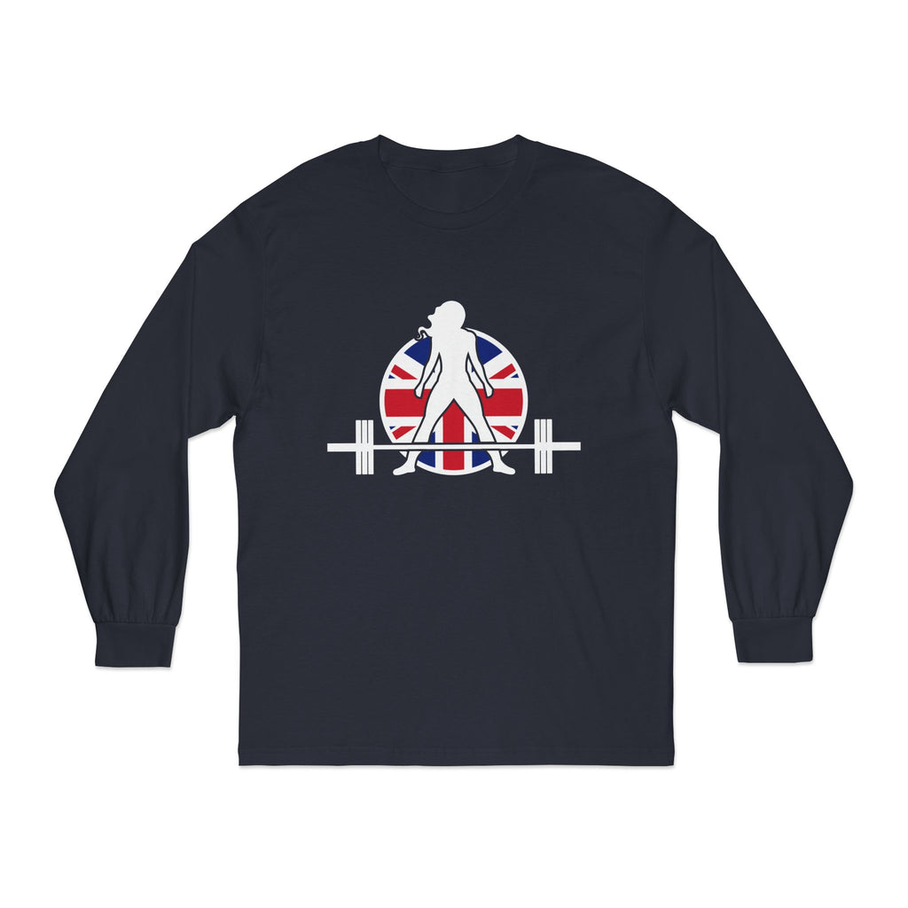 WWLW UK Logo - Unisex Long Sleeve T-Shirt - Black Logo Plain Back