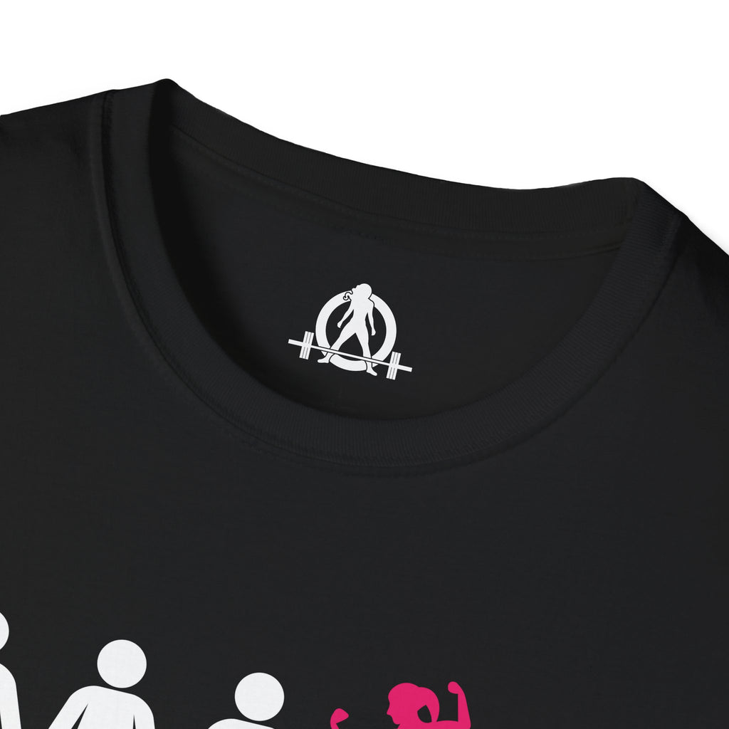 Dare To Be Different - Flex - Unisex Softstyle T-Shirt - Logo Front Plain Back