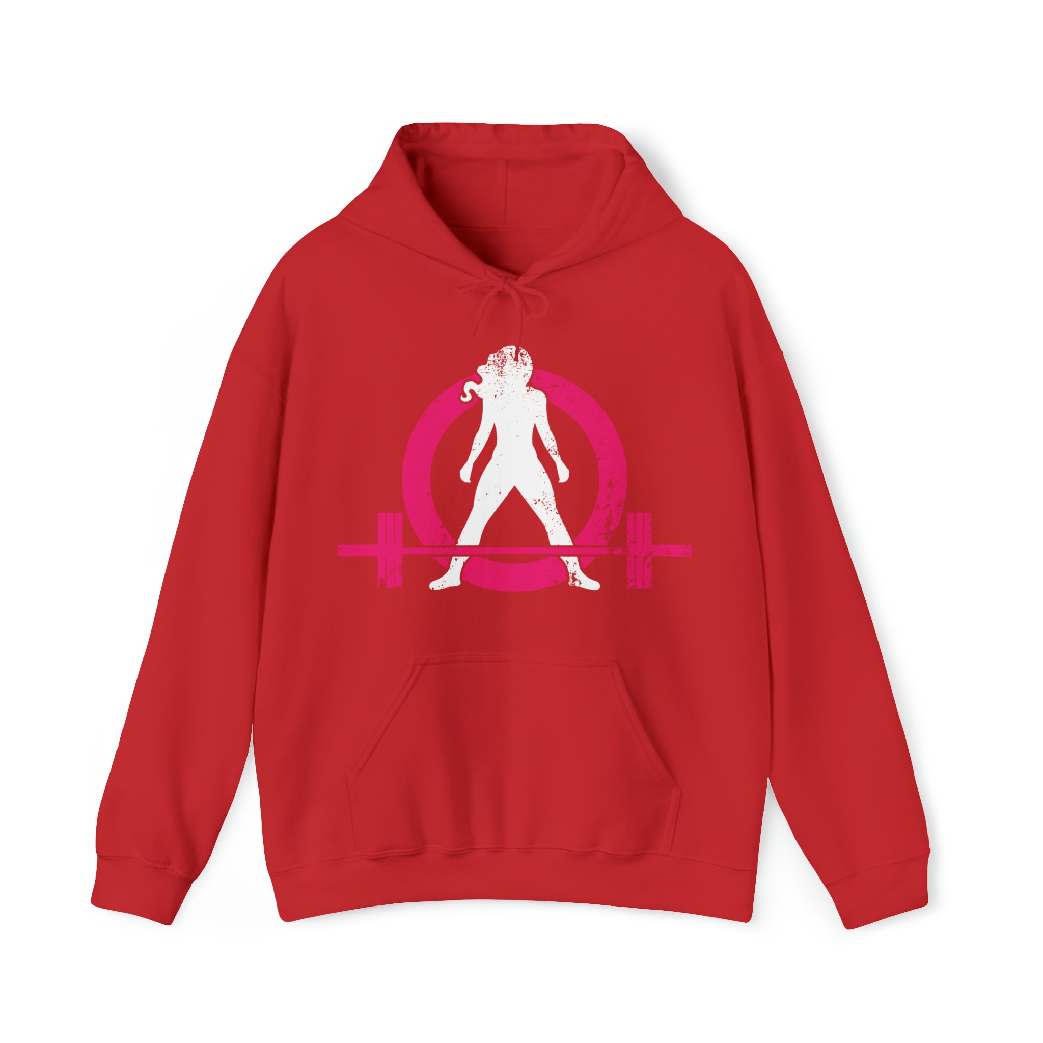 Strong Not Skinny - Color Distressed Logo - Unisex Heavy Blend Hooded Sweatshirt