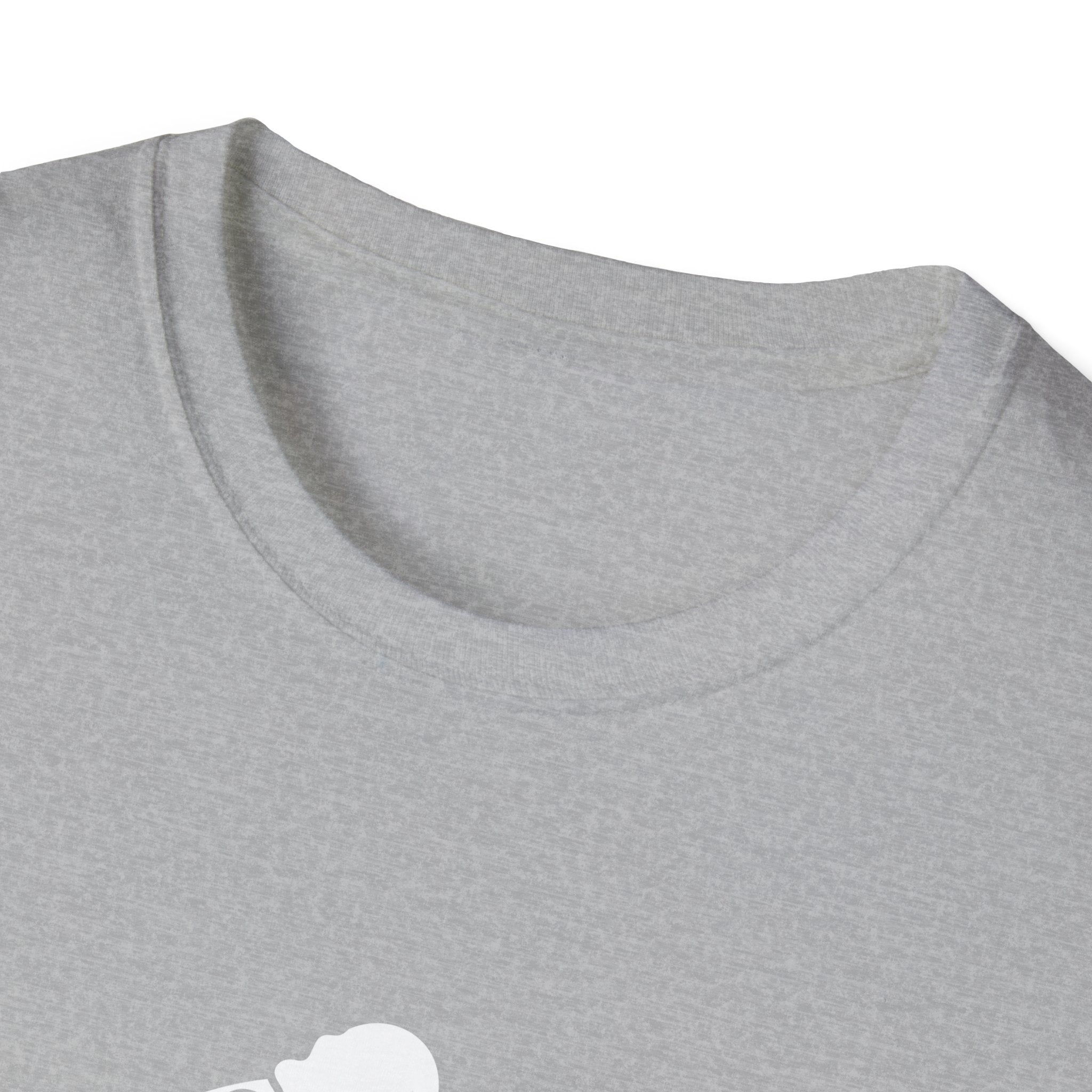 I DON’T WANT TO LOOK SKINNY I WANT TO LOOK LIKE I CAN KICK YOUR ASS  - Unisex Softstyle T-Shirt - White Print on Front Plain Back