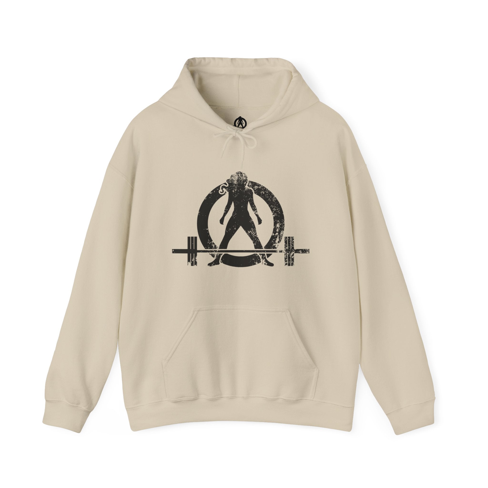 Strong Is Beautiful - Distressed Black Logo - Unisex Heavy Blend Hooded Sweatshirt