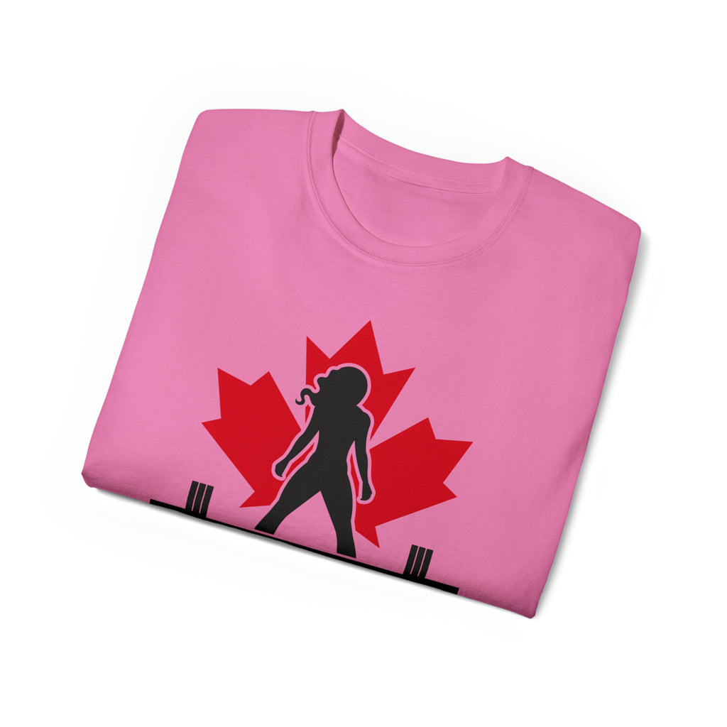Unisex Ultra Cotton Tee - Canada Logo Light - Plain Back