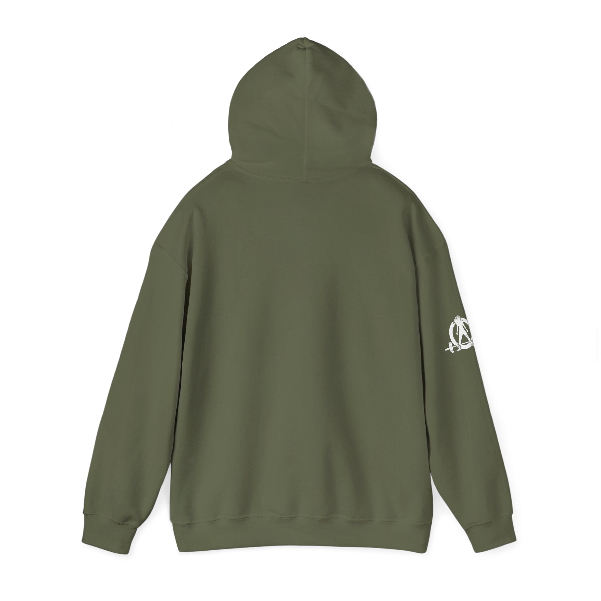 Lift Like.A Girl - Unisex Heavy Blend Hooded Sweatshirt - White Logo on Front & Right Sleeve