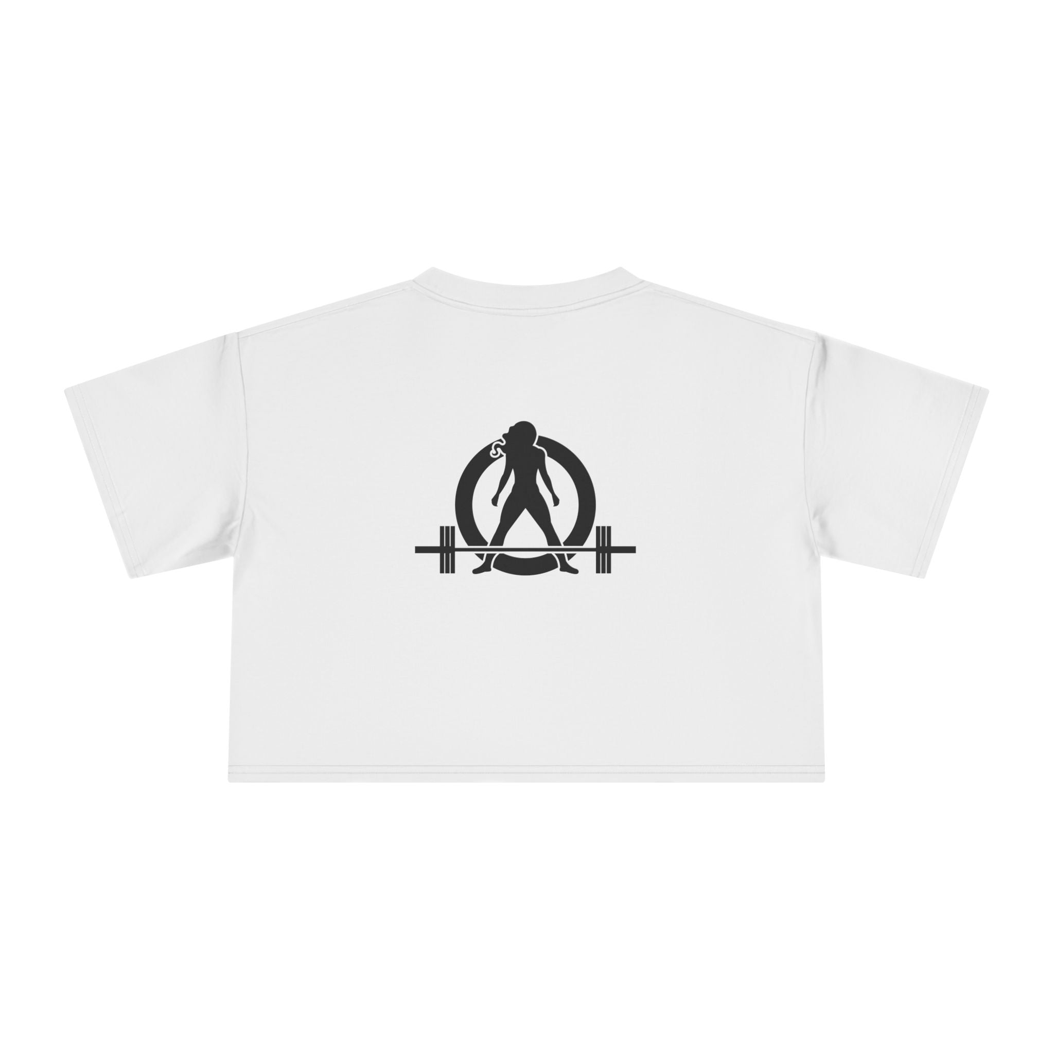 Lift Like A Girl - Women's Crop Tee - Black Logo