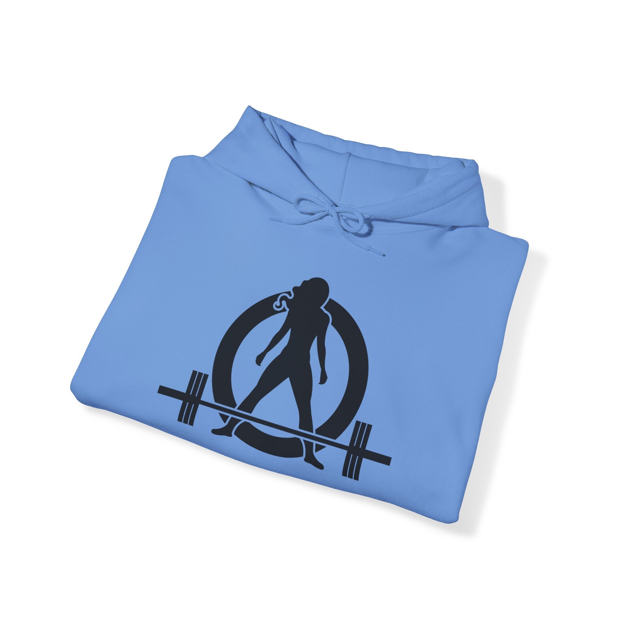 Kick Your Ass - Unisex Heavy Blend Hooded Sweatshirt  - Classic White Logo Front & Back