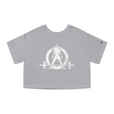 Champion Women's Heritage Cropped T-Shirt - Kick Your Ass White Distressed Logo