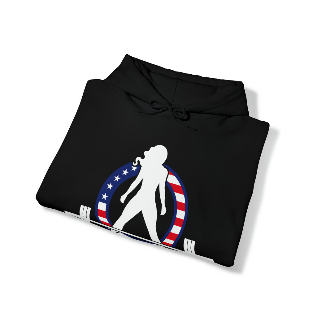USA Logo - Unisex Heavy Blend Hooded Sweatshirt - USA Logo Dark - Plain Back
