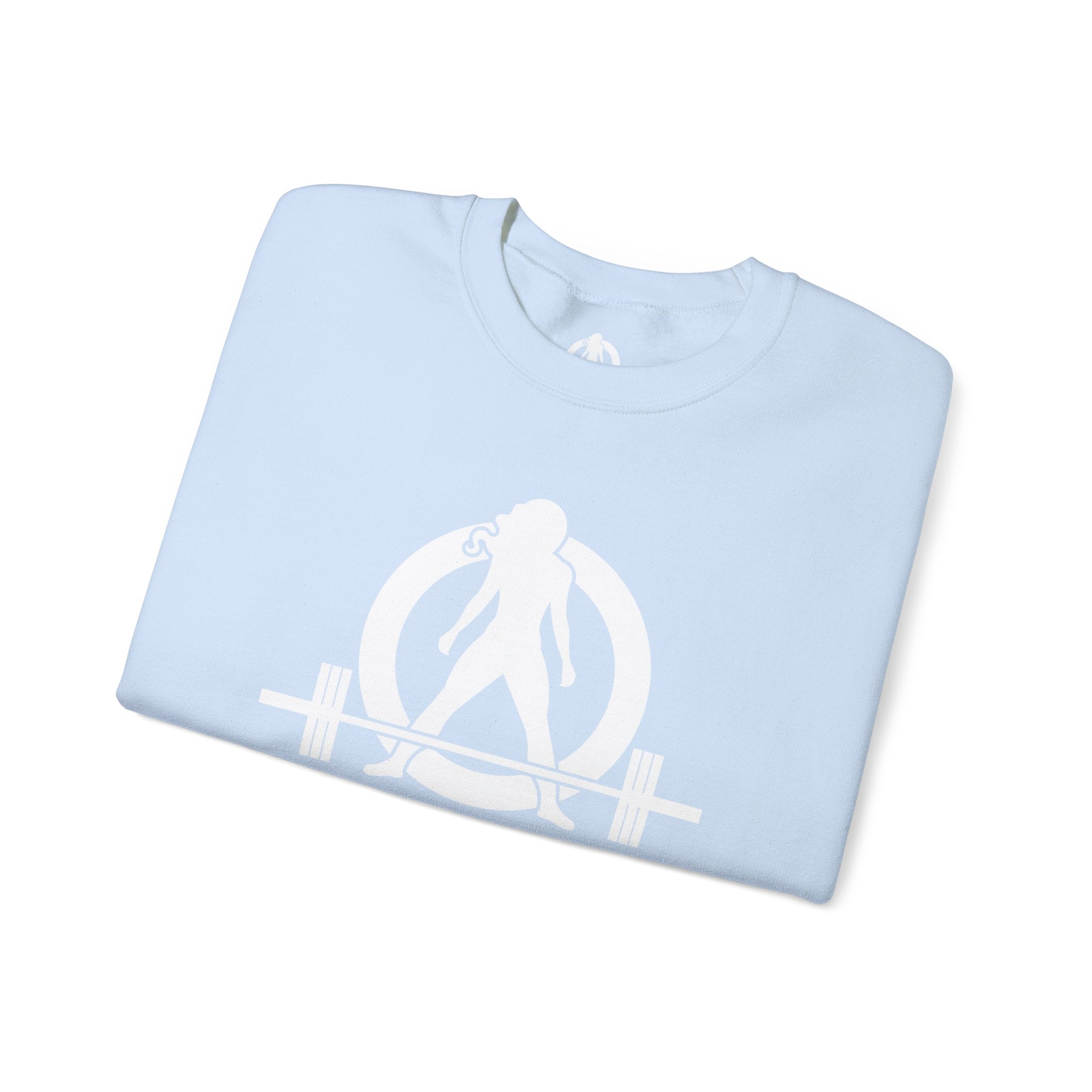 Iron Sharpens Iron - Unisex Heavy Blend™ Crewneck Sweatshirt - Front White Logo - Print on Front & Back