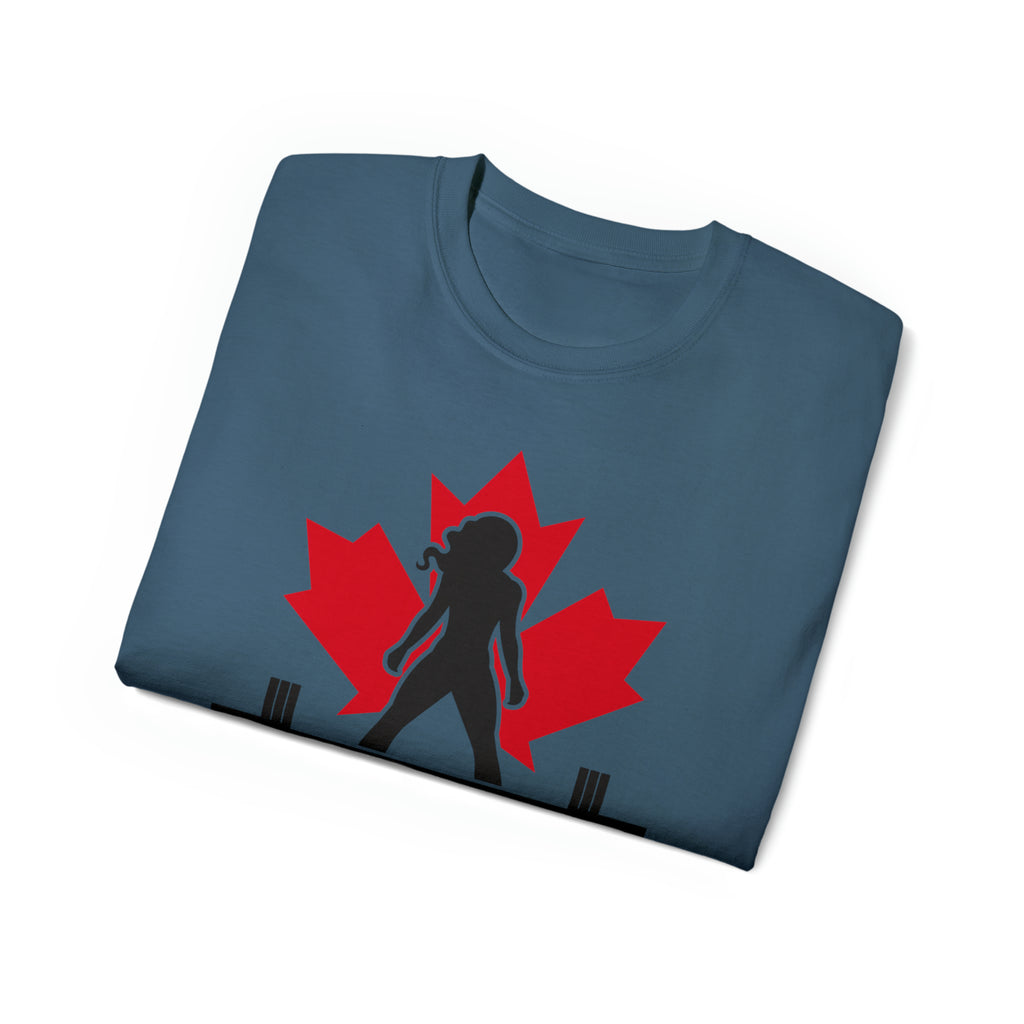 Unisex Ultra Cotton Tee - Canada Logo Light - Plain Back