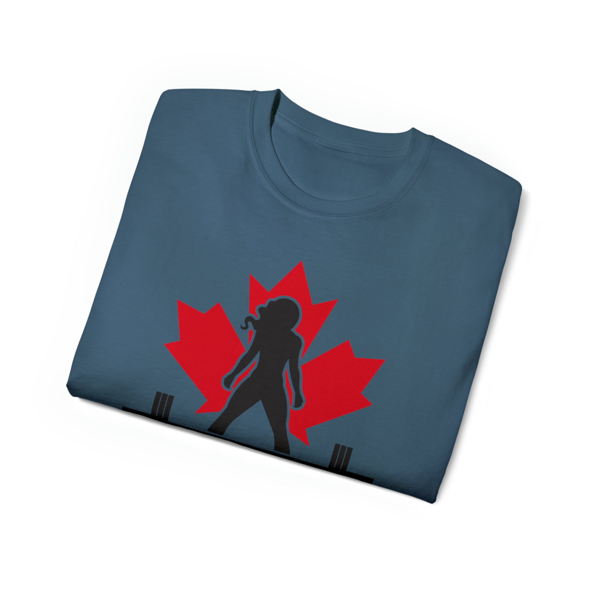 Unisex Ultra Cotton Tee - Canada Logo Light - Plain Back