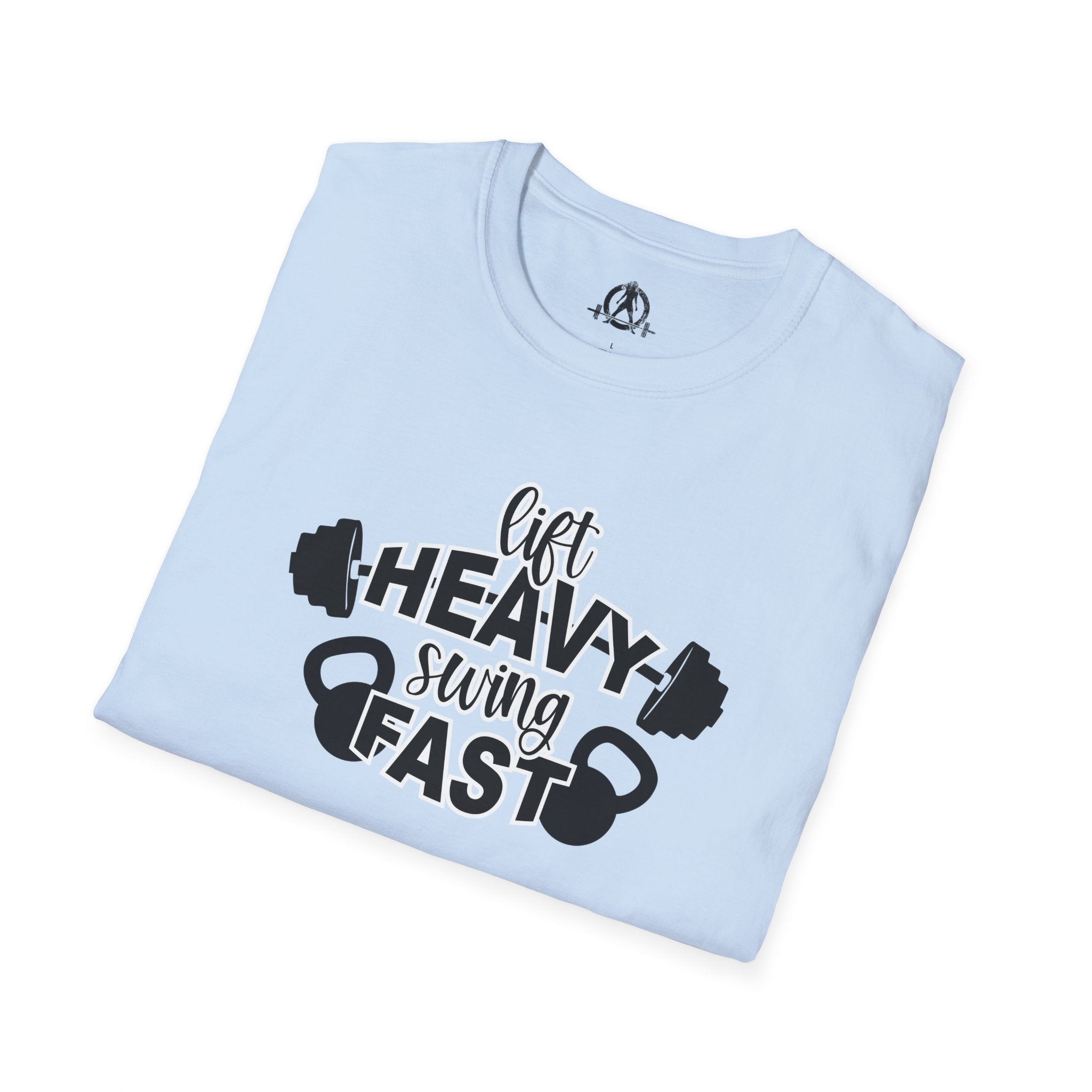 Lift Heavy Swing Fast - Unisex Softstyle T-Shirt - Logo Front