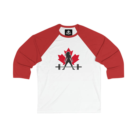 3\4 Sleeve Baseball Tee - Canada Logo