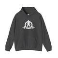 Cardio = Lift Weights Faster - Unisex Heavy Blend Hooded Sweatshirt - White Print on Front & Back