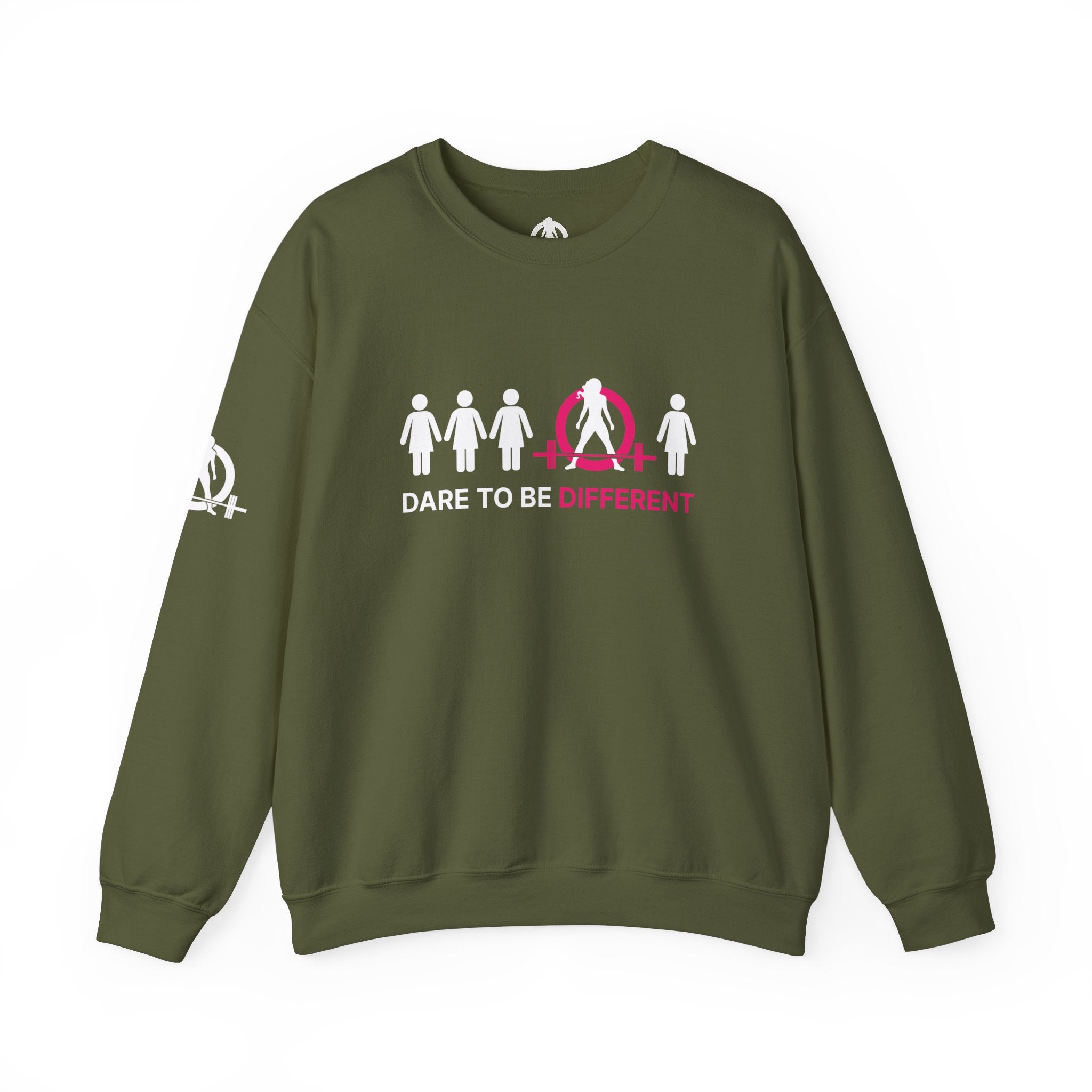 Dare To Be Different - Deadlift - Unisex Heavy Blend™ Crewneck Sweatshirt - Front  Logo