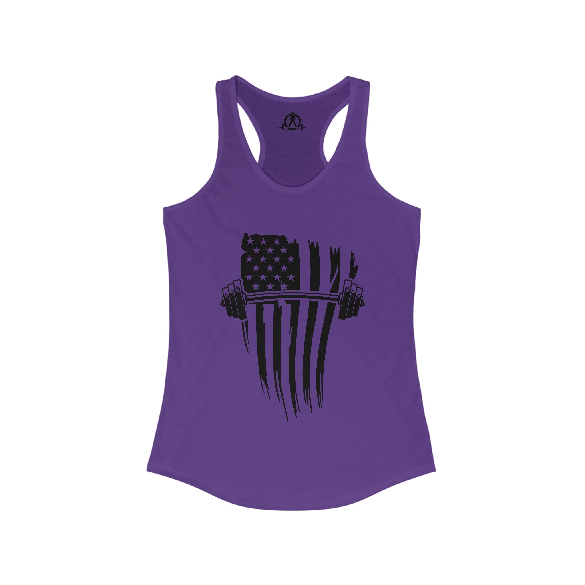 USA Barbell - Women's Ideal Racerback Tank - Black Logo