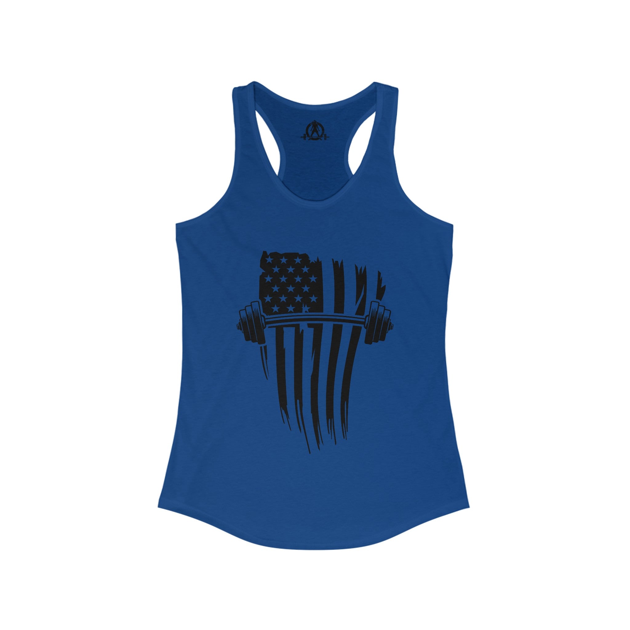 USA Barbell - Women's Ideal Racerback Tank - Black Logo