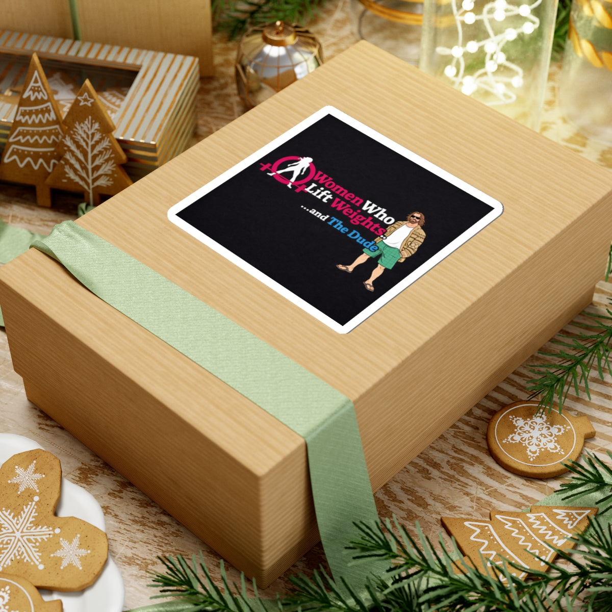 WWLW & The Dude — Kiss-Cut Stickers 😎