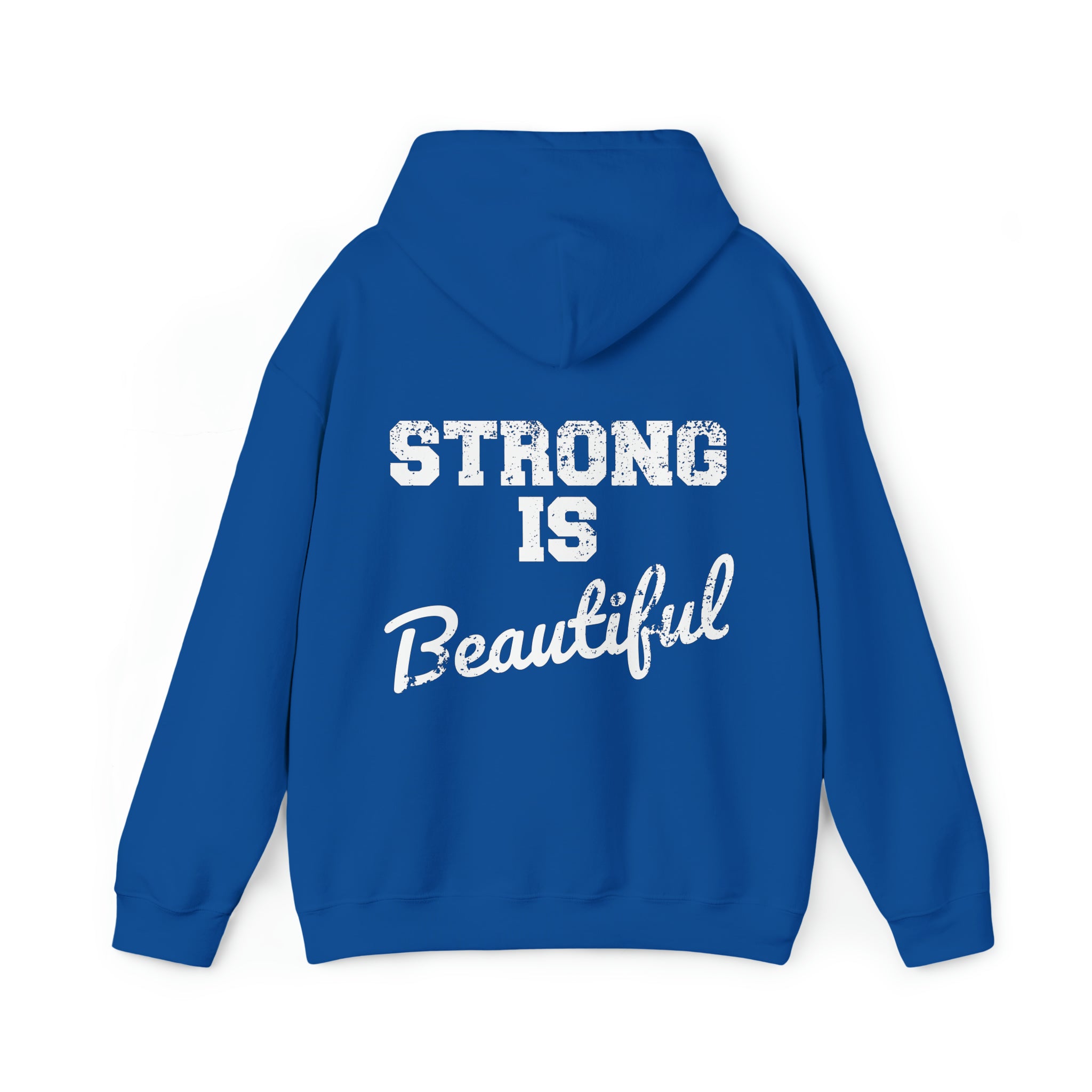 Pride Color Logo - Strong Is Beautiful - Unisex Heavy Blend Hooded Sweatshirt